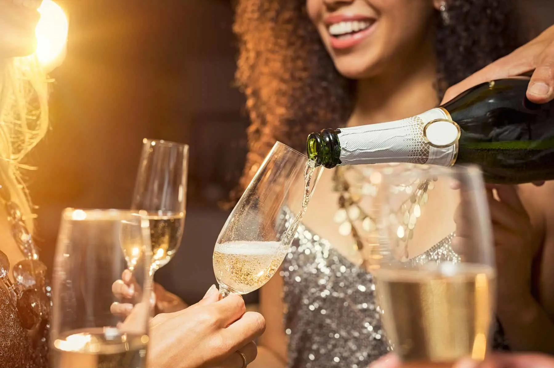 Elegant wine cocktail party